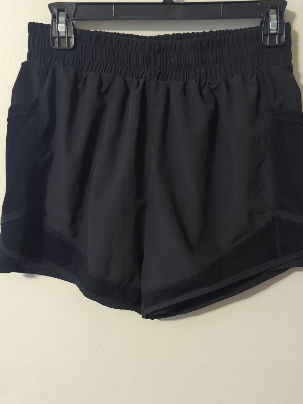 Women's Black Athletic Shorts - Breathable Workout Short